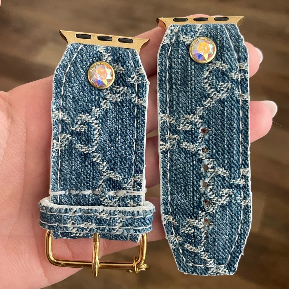 Upcycled GG Denim Watchband